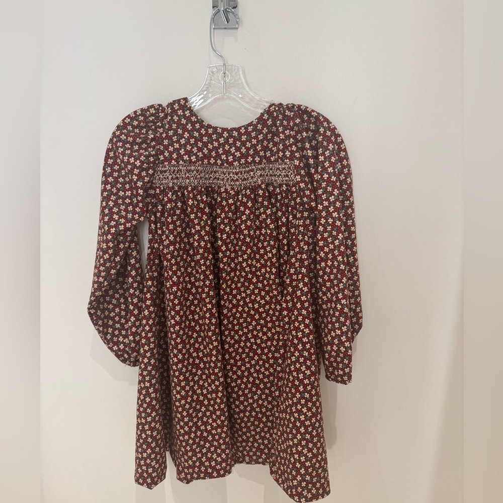 Maison Me Burgundy Floral Dress, Size 12